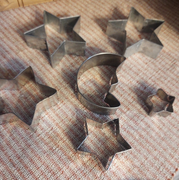 Star and Moon Cookie Cutter Set Vintage - Picture 8 of 8
